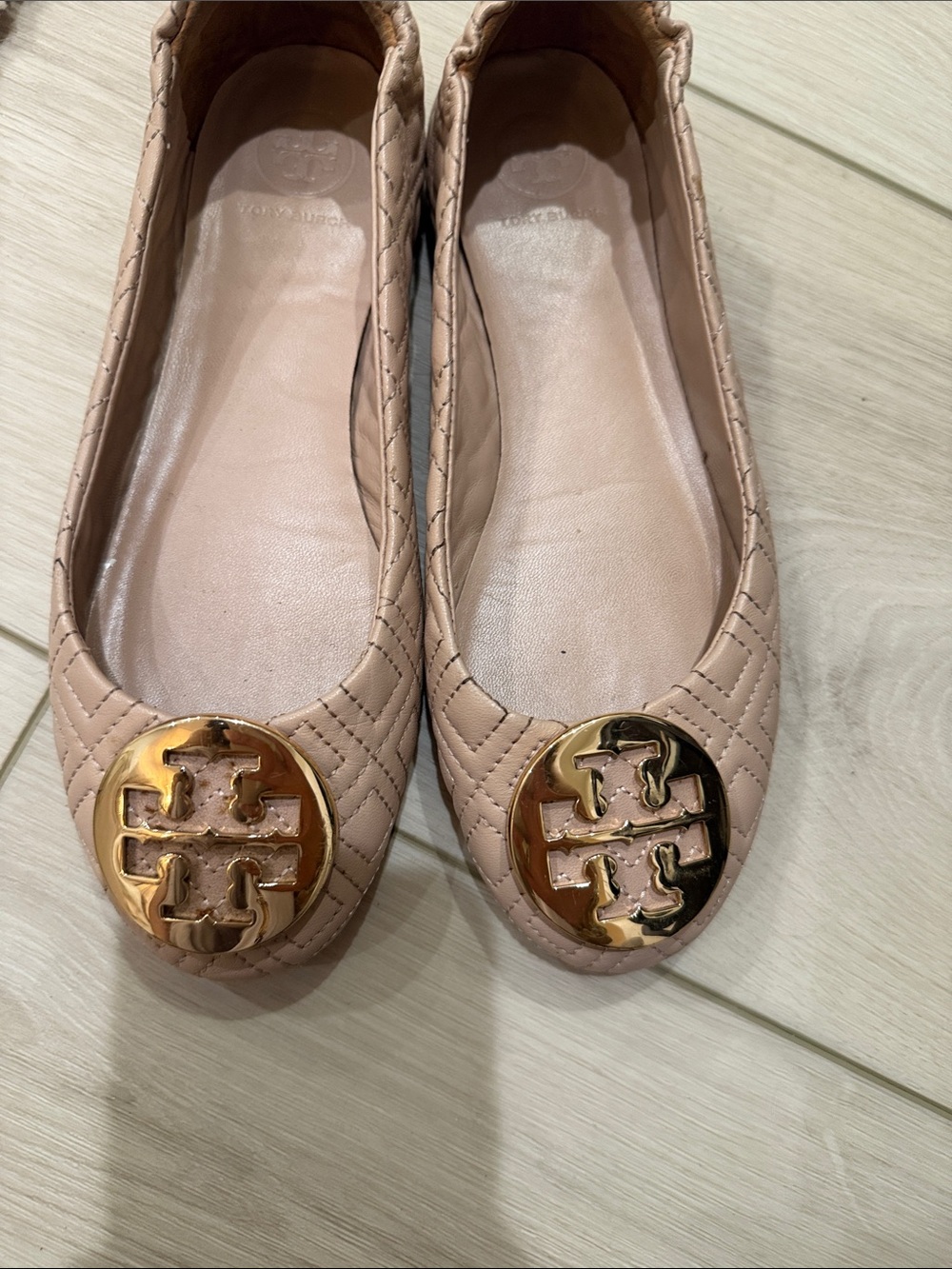 Tory Burch Minnie Quilted Travel Ballet Flat Pink